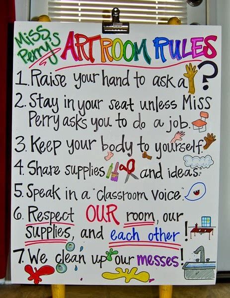 Art Room Rules Media Upload