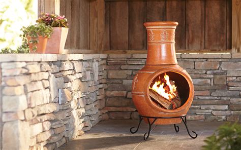 Outdoor Fire Pit Chimney Style