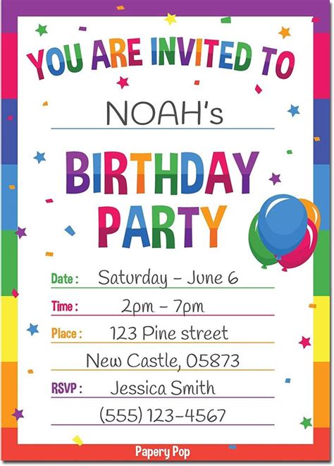 Free Kids Printable Invitations Black Panther Party
