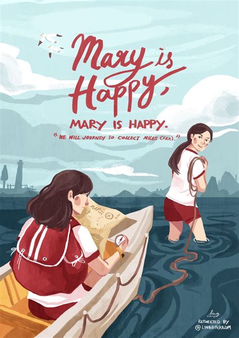 Pin By Visansaya Loisawai On My Artworksssss Mary Is Happy Graphic Poster Graphic Design Posters