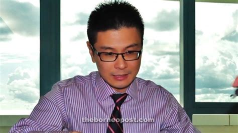 Six horizontal stripes, blue and white. Former Sibu Municipal Council deputy chairman Andrew Wong ...