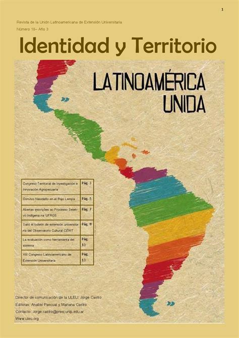 Identidad Y Territorio 18 Uleu By Unión Latinoamericana De Extensión