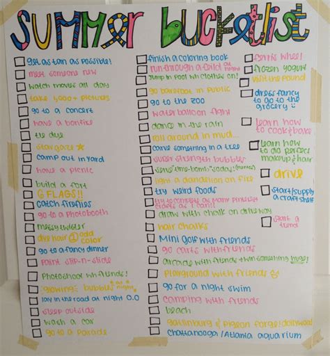 ultimate bucket list! I'm gonna have a busy summer! | Summer bucket lists, Summer bucket, Bucket ...