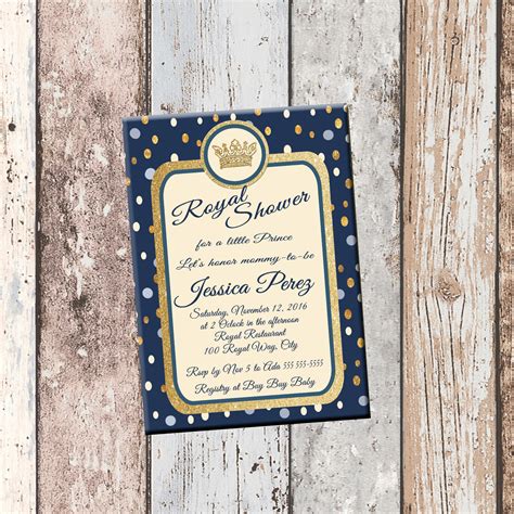 Little prince baby shower invitation, african american boy baby, 20 invitations with envelopes. Little Prince Royal Baby Shower Invitation-2 Sided · SCG ...