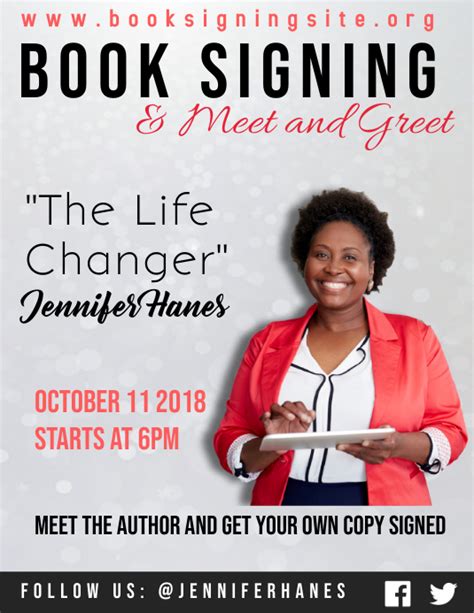 Book Signing Meet And Greet Template Postermywall