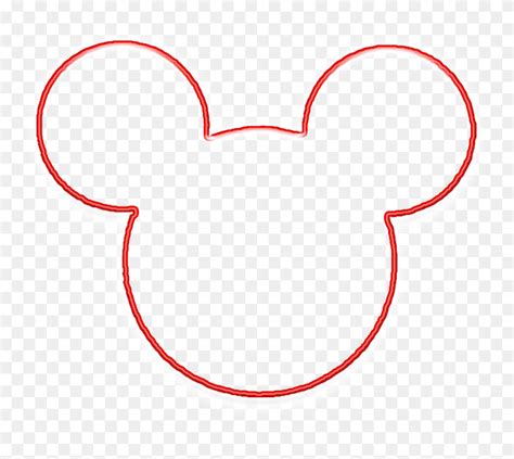 Download Clipart Bold And Modern Mickey Mouse Head Outline Clipart