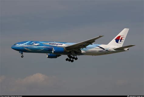 9m Mrd Malaysia Airlines Boeing 777 2h6er Photo By Markus Vom Bovert