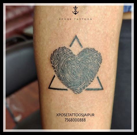 Top 89 About Fingerprint Heart Tattoo Unmissable Indaotaonec