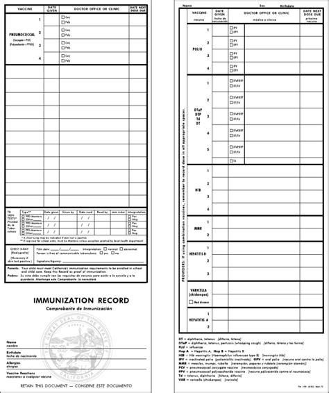 Jump to navigation jump to search. California Immunization Card Printable | room surf.com