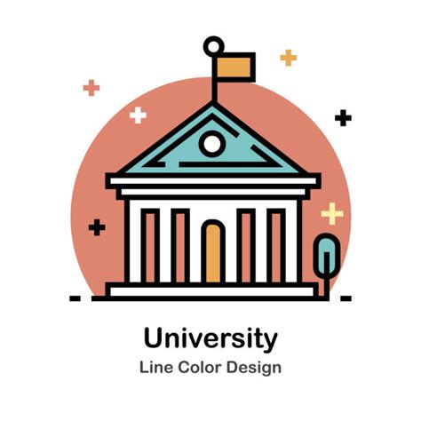 Best University Campus Illustrations Royalty Free Vector Graphics
