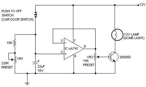Car lights diagram (page 1). Dome light dimmer for Cars - Electronics Circuits & Hobby