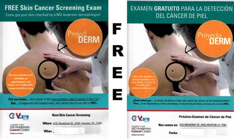 Free Skin Cancer Screening Vcare Clinics Houston Medical Care