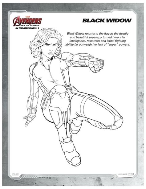 Come check out this picture of black widow. Marvel Avengers Black Widow Printable Coloring Page ...