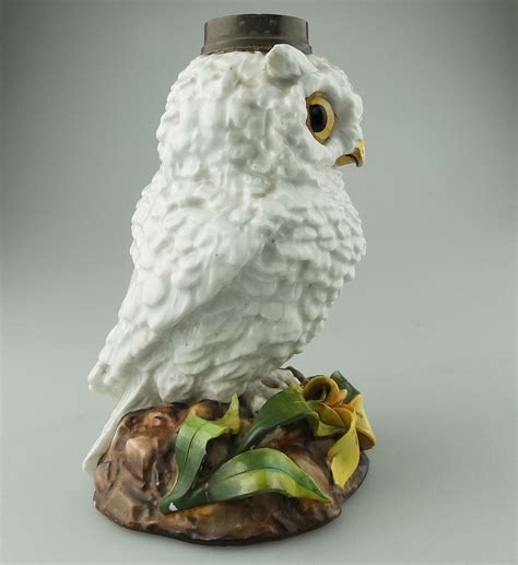 Visit our antique owl lamp website; Antique Porcelain : Superior Novelty owl Oil Lamp Base C ...