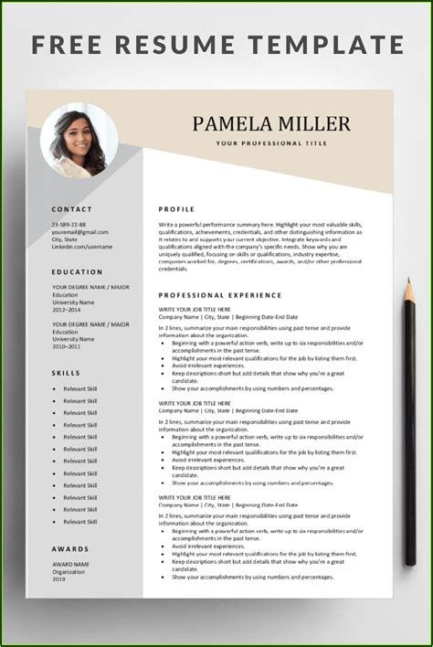 Completely Free Printable Resume Templates 15 Completely Free Resume