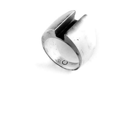 OSS - Imperial solid silver ring | Contemporary silver jewelry, Silver jewelry handmade, Silver ...