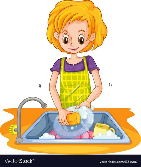 Doing Dishes Cartoon Washing Clip Hand Hands Eamon Hygiene Soap