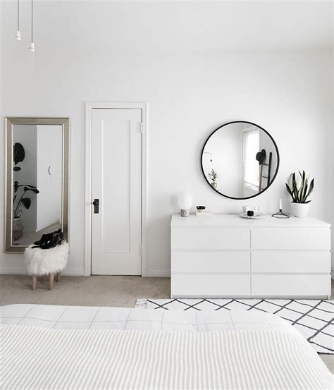 A minimal bedroom is actually a veiled beauty. How to Achieve a Minimal Scandinavian Bedroom - Homey Oh My