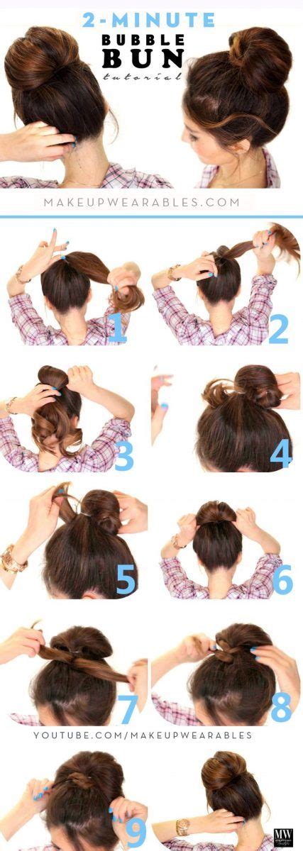 Thin hair short haircuts prom hairstyles for short hair girl haircuts wedding hairstyles side bun hairstyles wavy hairstyles tutorial heatless hairstyles hairstyle ideas haircut styles for girls. 14 Simple Hair Bun Tutorial To Keep You Look Chic in Lazy ...