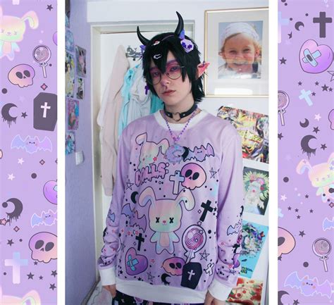 Yami Kawaii Pastel Goth Sweatshirt Kawaii Clothing Kawaii