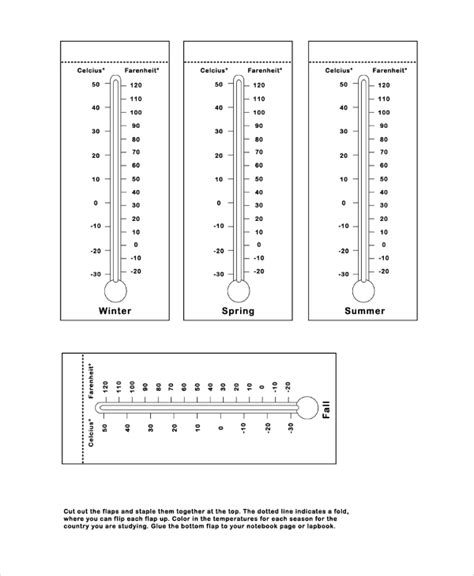 Blank Thermometer Printable Customize And Print
