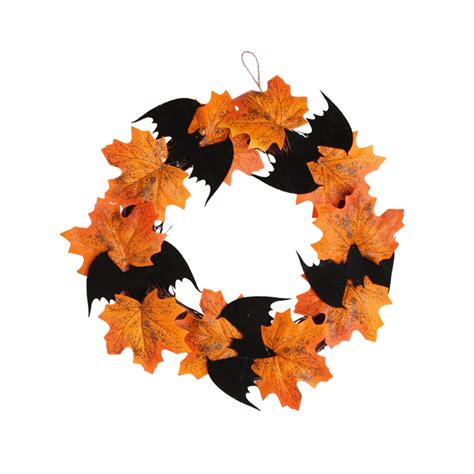 Magazine Fall Wreath Thanksgiving Decorations For Front Door With Bats