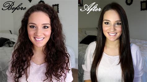 How To Straighten Curly Hair And Maintain It Youtube
