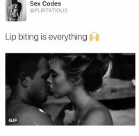 Sex Codes Lip Biting Is Everything Sex Codes Neck Kisses Got Me