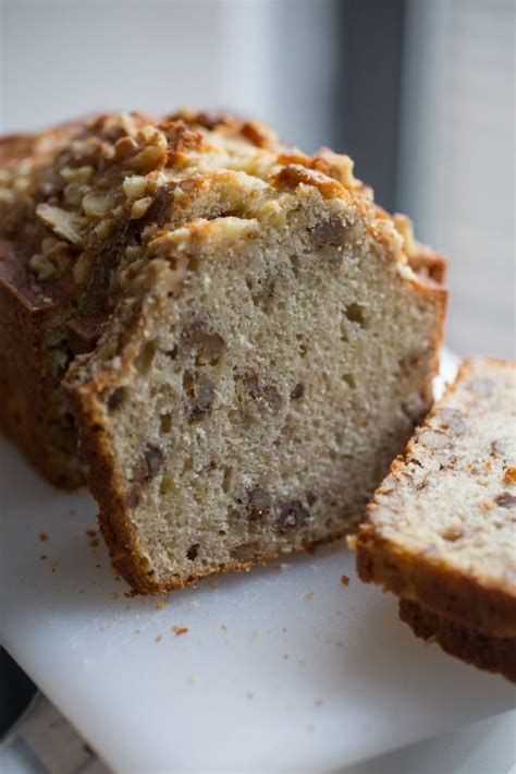 In a large bowl, combine all of the dry ingredients (flour, sugar, salt, baking powder, and ground cinnamon is using). BANANA NUT BREAD - Free Style in KItchen