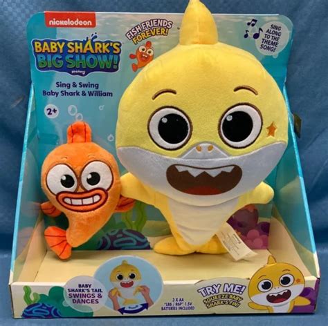 Baby Sharks Big Show Sing And Swing Baby Shark And William Plush Toy