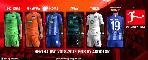 Hertha berlin new kits and jerseys 2020/2021 season. Hertha BSC 2018-2019 GDB by AbdoLGR - PES Kits by AbdoLGR