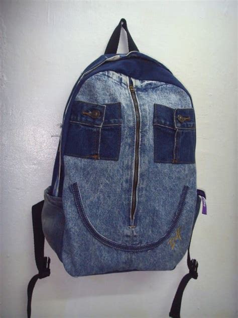 Old Jeans To Backpacks Recyclart
