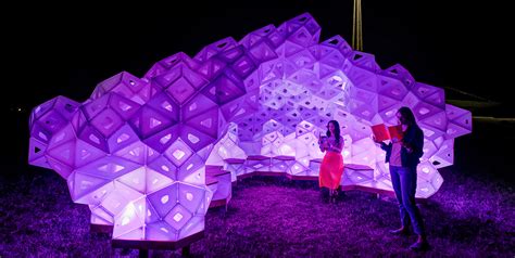 Spectacular Origami Pavilion Made Of Recycled Plastic Pops