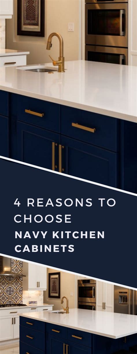 Select dark kitchen cabinets for your lowers and light kitchen cabinets for the uppers. 4 Reasons to Jump on the Navy Cabinet Kitchen Trend | Navy ...