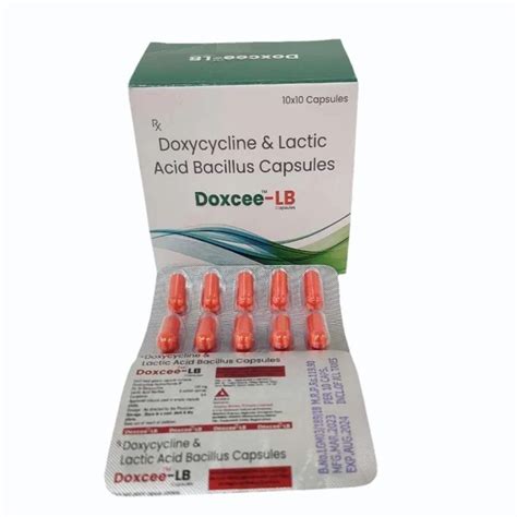 Doxcee Lb Doxycycline Lactic Acid Bacillus Capsules At Rs 119box In Pune