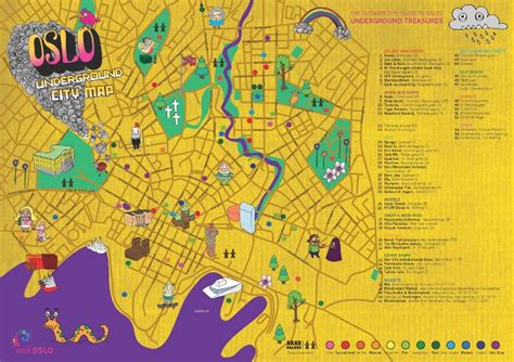 As you browse around the map, you can select different parts of the map by pulling across it interactively as well as zoom in and out it to find Underground Oslo City Map - Linnosaurus