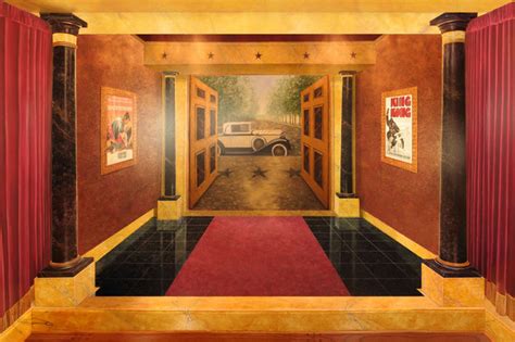 Art Deco Movie Palace Home Theater Eclectic Home Theater Atlanta