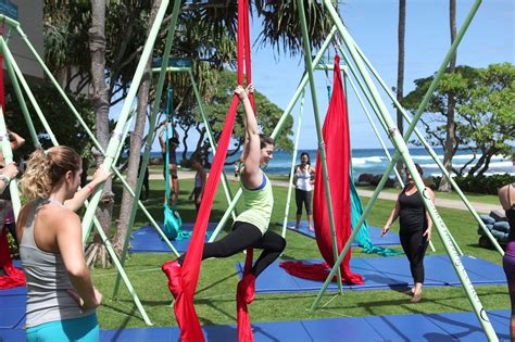 at hawaii resort yoga by day party by night the new york times