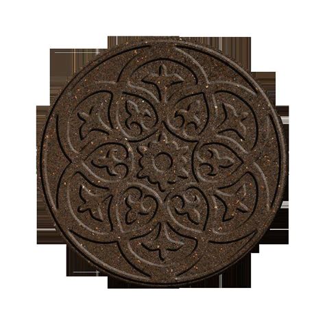 Ecotrend 18 Inch Round Scroll Earth Stepping Stone The Home Depot Canada