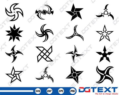 Throwing Stars Vector Clipart