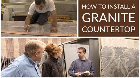 How To Install A Granite Countertop Youtube