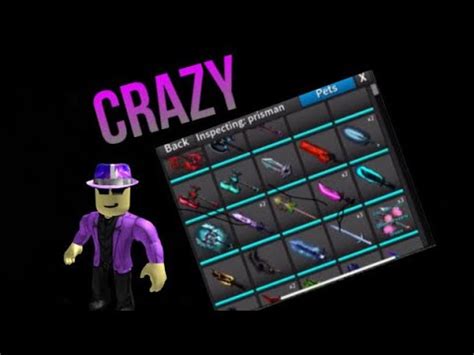 Prismans Inventory Roblox Assassin Youtube