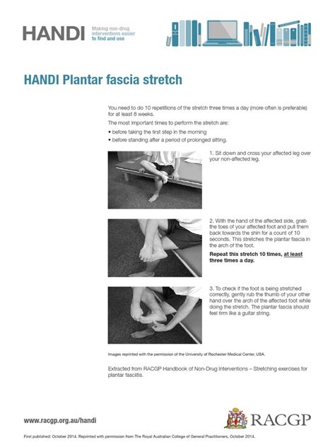 Handi Plantar Fascia Stretch Pdf