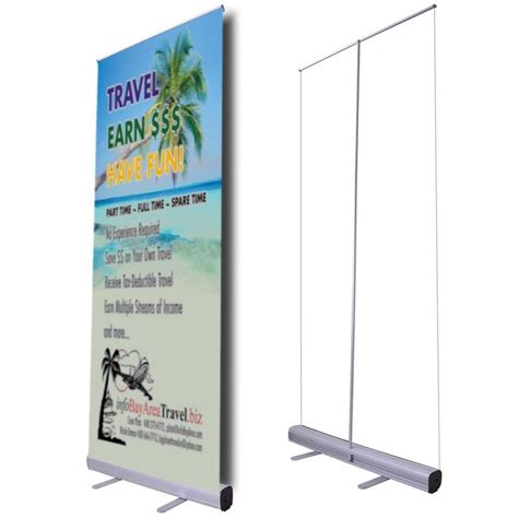 33 Roll Up Retractable Banner Stand Economy The Display Outlet