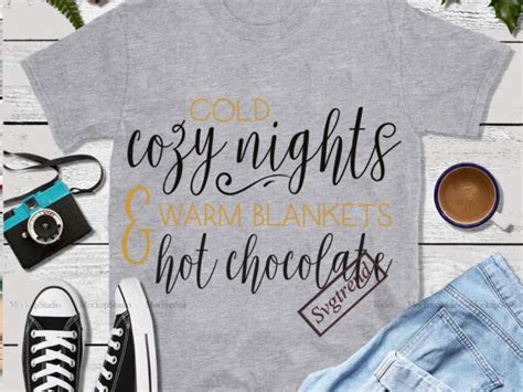Custom holiday winter blankets flat transparent png & svg vector file. Cold cozy nights and warm blankets hot chocolate, Christmas warm blankets hot chocolate vector ...