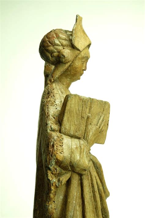 Medieval Sculpture Of Saint Barbara Early 16th Century North Of