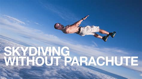 Stuntman Springt Zonder Parachute Uit Een Luchtballon