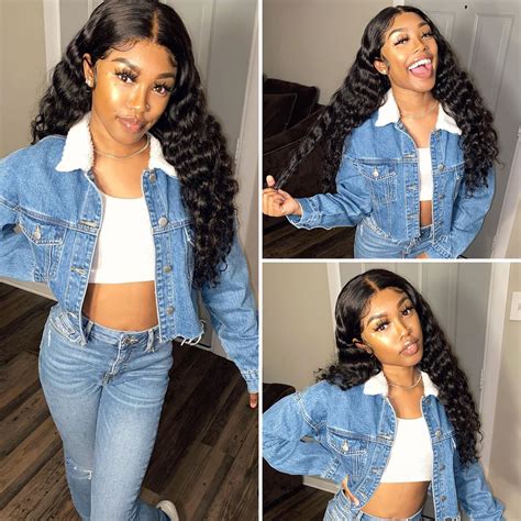 If it is not applied as it should, it may come out earlier than it should or it will strain your own hair causing excessive damage and breakage. 360 Lace Frontal Wigs Loose Deep Wave Human Hair Wigs ...