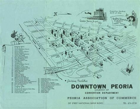 Downtown Peoria 1964 Peoria Illinois Peoria Illinois