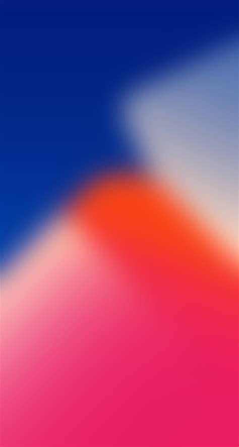 Ios 11 Red Blue Abstract Apple Wallpaper Iphone X Iphone 8